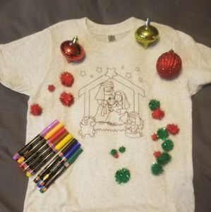 Colorable Christmas tees